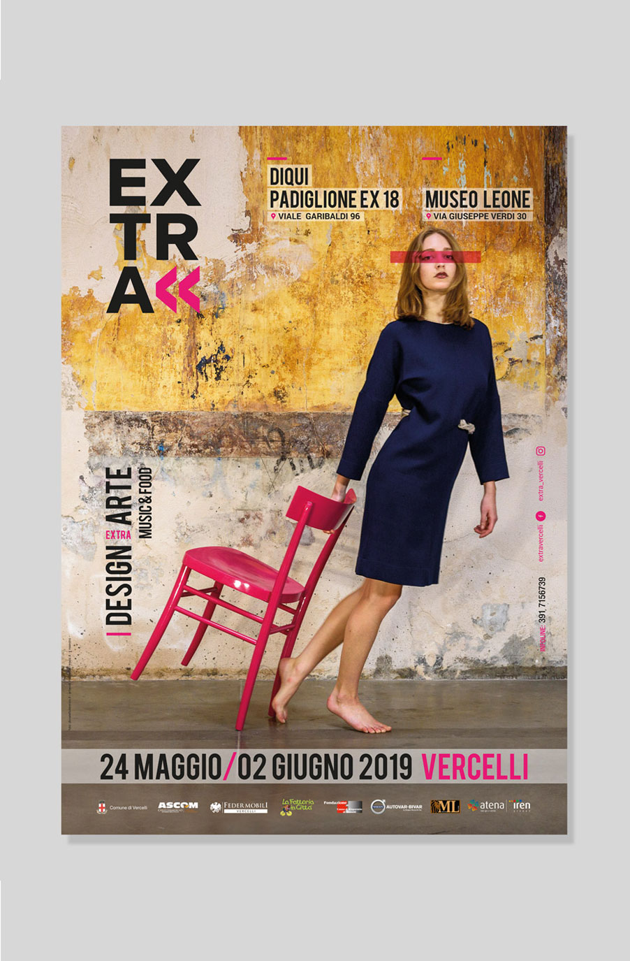 Extra Vercelli — manifesto verticale